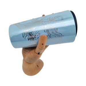 Starbucks Coffee Blue Icicle Siren Iridescent Ceramic Tumbler 12oz